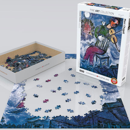 The Blue Violinist by Marc Chagall 1000-Piece Puzzle