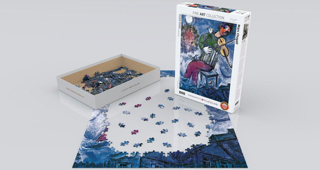 The Blue Violinist by Marc Chagall 1000-Piece Puzzle