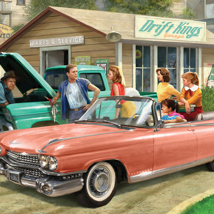The Pink Caddy by Nestor Taylor 1000-Piece Puzzle