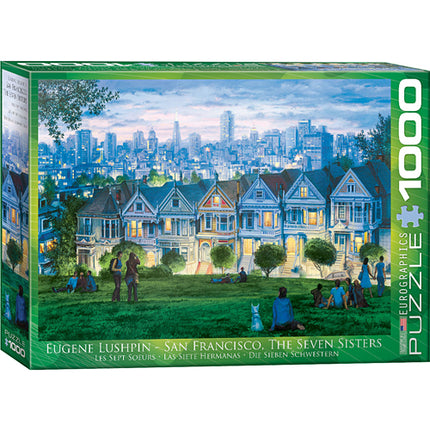 San Francisco, The Seven Sisters By Eugene Lushpin 1000-piece Puzzle