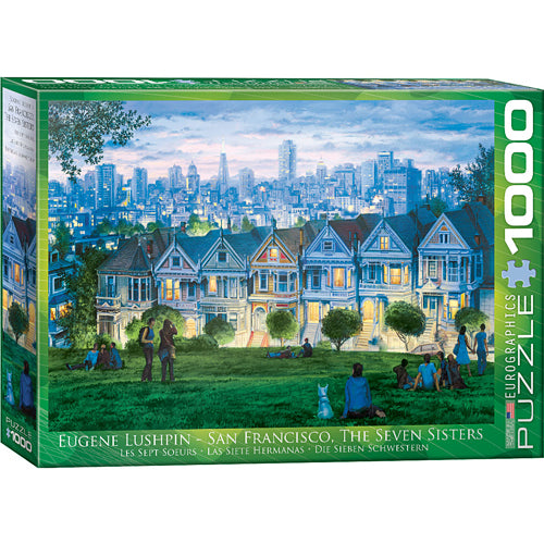 San Francisco, The Seven Sisters By Eugene Lushpin 1000-piece Puzzle