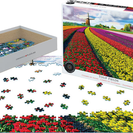 Tulip Field - Netherlands 1000-Piece Puzzle