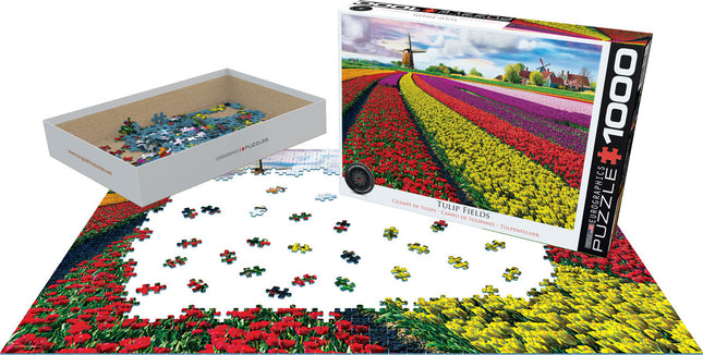 Tulip Field - Netherlands 1000-Piece Puzzle