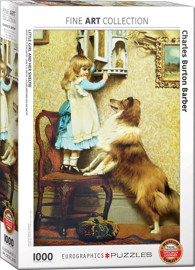 Little Girl and Her Sheltie 1000-Piece Puzzle