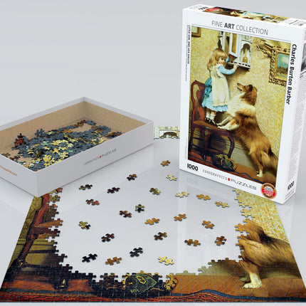 Little Girl and Her Sheltie 1000-Piece Puzzle