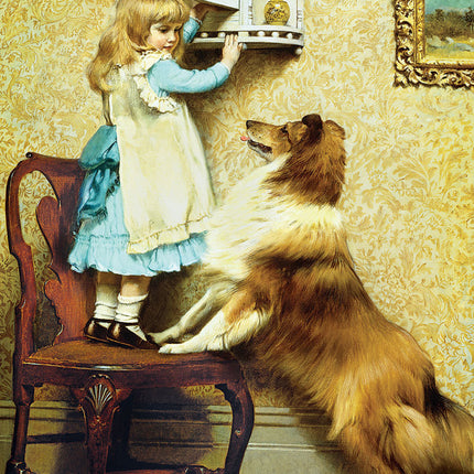 Little Girl and Her Sheltie 1000-Piece Puzzle