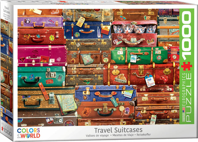 Travel Suitcases 1000-Piece Puzzle
