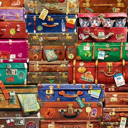 Travel Suitcases 1000-Piece Puzzle