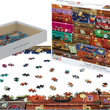 Travel Suitcases 1000-Piece Puzzle