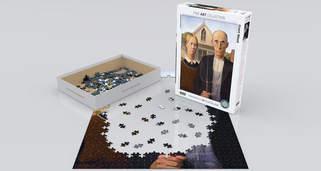 American Gothic by Grant Wood 1000-Piece Puzzle
