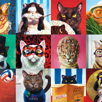 Funny Cats by Lucia Heffernan
