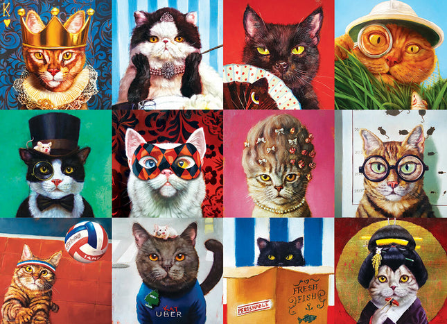 Funny Cats by Lucia Heffernan
