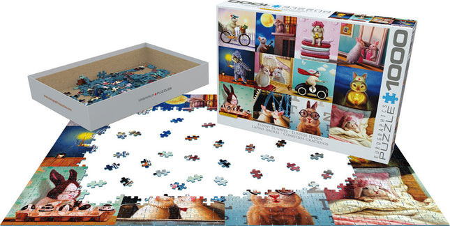 Funny Bunnies by Lucia Heffernan 1000-Piece Puzzle