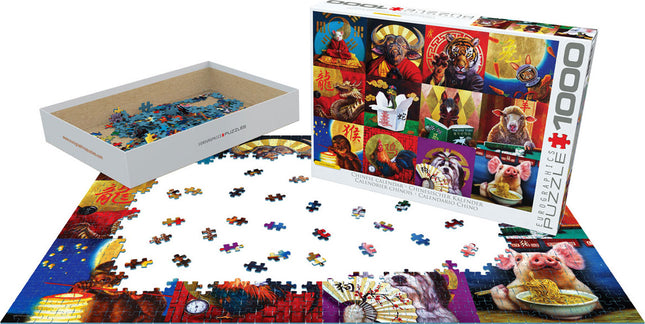 Chinese Calendar by Lucia Heffernan 1000-Piece Puzzle