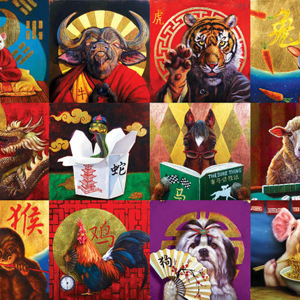 Chinese Calendar by Lucia Heffernan 1000-Piece Puzzle