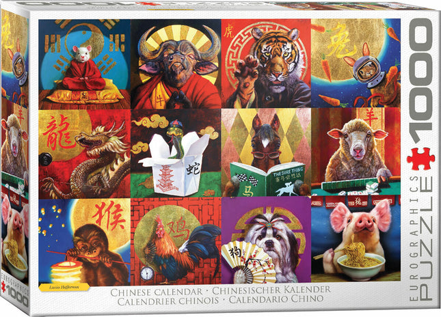Chinese Calendar by Lucia Heffernan 1000-Piece Puzzle