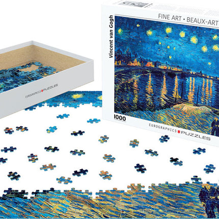 The Starry Night Over The Rhone by Vincent Van Gogh 1000-Piece Puzzle