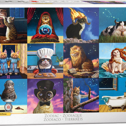 Zodiac Cats by Lucia Hefferman 1000-Piece Puzzle