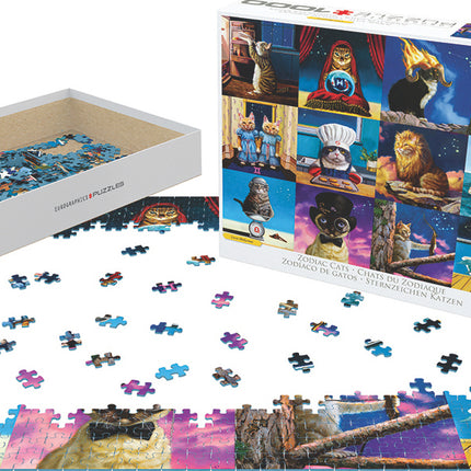 Zodiac Cats by Lucia Hefferman 1000-Piece Puzzle