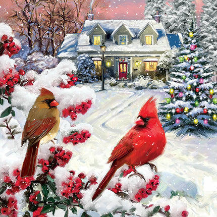Cardinal Pair 1000-Piece Puzzle Puzzle