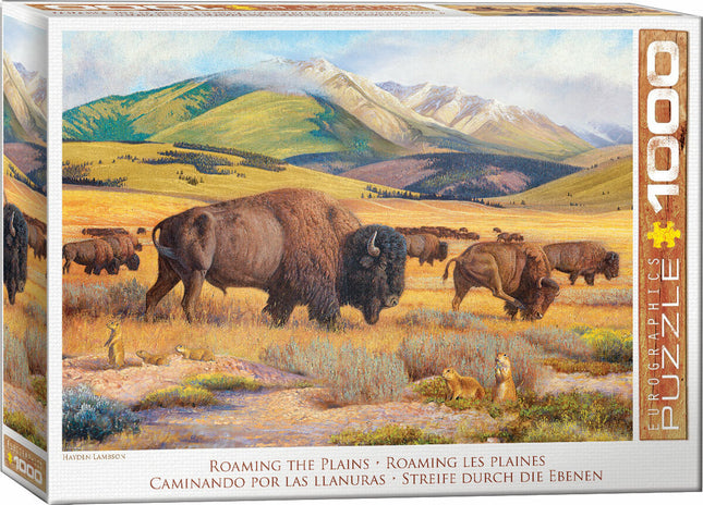 Roaming the Plains by Hayden Lambson 1000-Piece Puzzle Puzzle