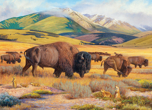 Roaming the Plains by Hayden Lambson 1000-Piece Puzzle Puzzle