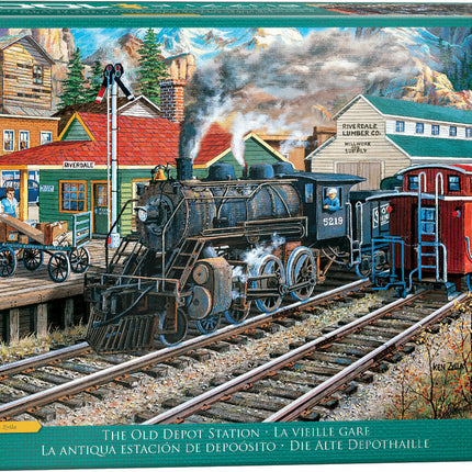 The Old Depot Station by Ken Zylla 1000-Piece Puzzle Puzzle