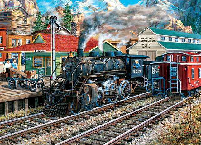 The Old Depot Station by Ken Zylla 1000-Piece Puzzle Puzzle