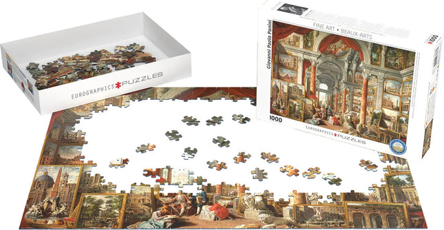 Gallery Views of Modern Rome by Giovanni Paolo Pannini 1000-Piece Puzzle