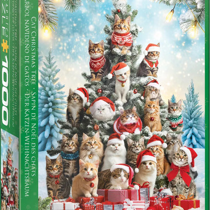 Cat Christmas Tree 1000-Piece Puzzle