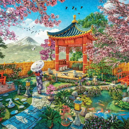Japanese Spring Garden by Dominic Davison 1000-Piece Puzzle