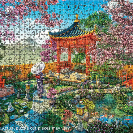 Japanese Spring Garden by Dominic Davison 1000-Piece Puzzle