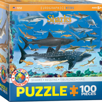 Sharks 100-Piece Puzzle