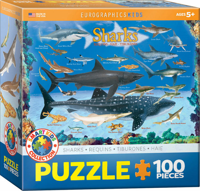 Sharks 100-Piece Puzzle