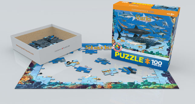Sharks 100-Piece Puzzle