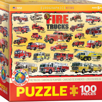 Fire Trucks 100-Piece Puzzle
