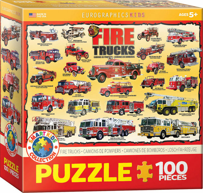 Fire Trucks 100-Piece Puzzle