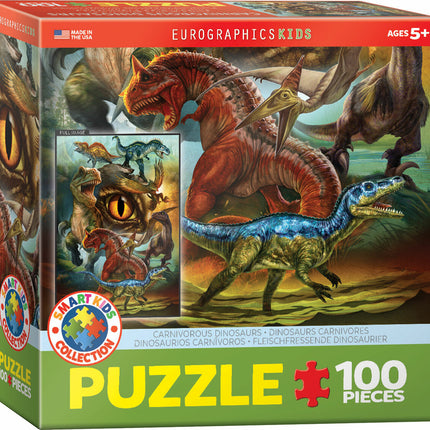 Carnivorous Dinosaurs 100-Piece Puzzle