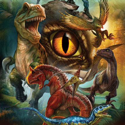 Carnivorous Dinosaurs 100-Piece Puzzle