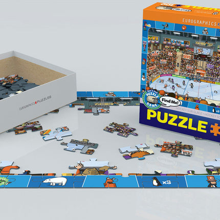 Hockey -Spot  and Find 100-Piece Puzzle