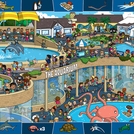 Crazy Aquarium - Spot  and Find 100-Piece Puzzle