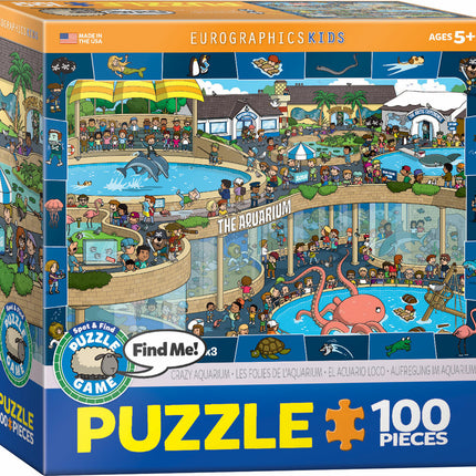 Crazy Aquarium - Spot  and Find 100-Piece Puzzle