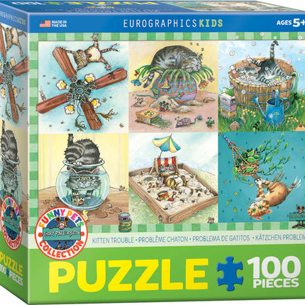 Kitten Trouble by Gary Patterson 100-Piece Puzzle