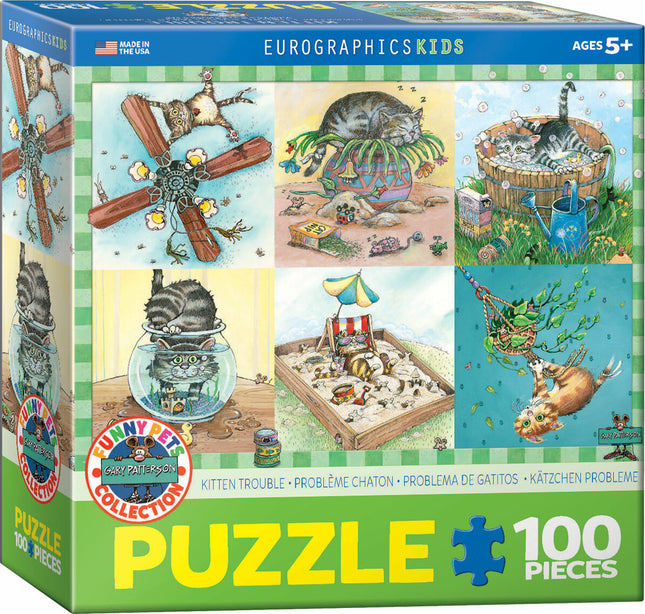 Kitten Trouble by Gary Patterson 100-Piece Puzzle