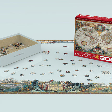 Antique World Map 2000-Piece Puzzle