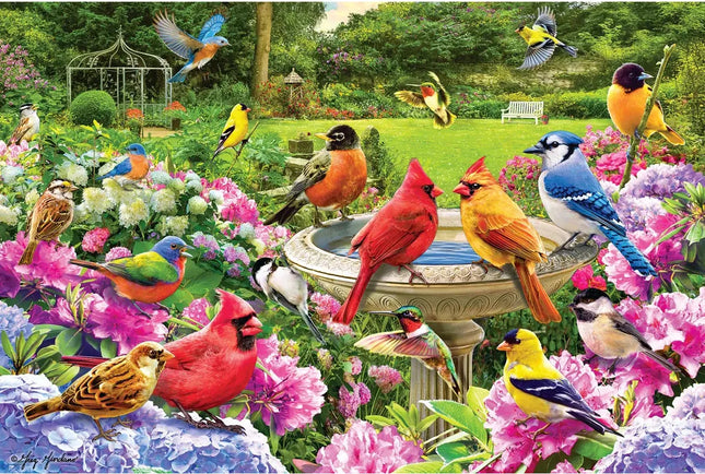 Bird Gathering by Greg Giordano (aka Garden Birds) 2000-Piece Puzzle