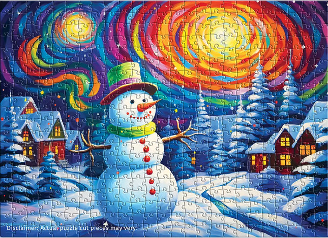 Colorful Frosty by Ray Heere 500-Piece Puzzle