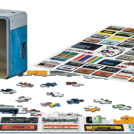 Cassette Player Shaped Tin 550-Piece Puzzle