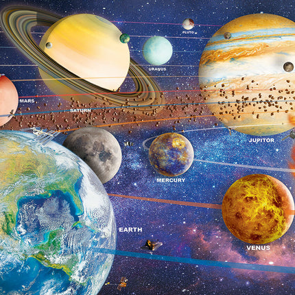 Planet Earth Round Tin with  550-Piece Puzzle Puzzle
