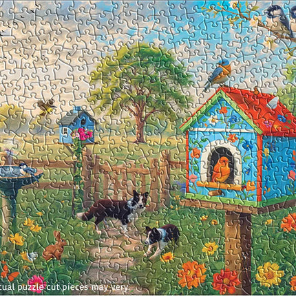 Birdhouse Shaped Tin 550-Piece Puzzle